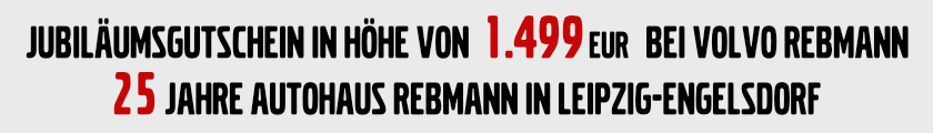 25 Jahre Rebmann Leipzig - Gutschein 1.490 €